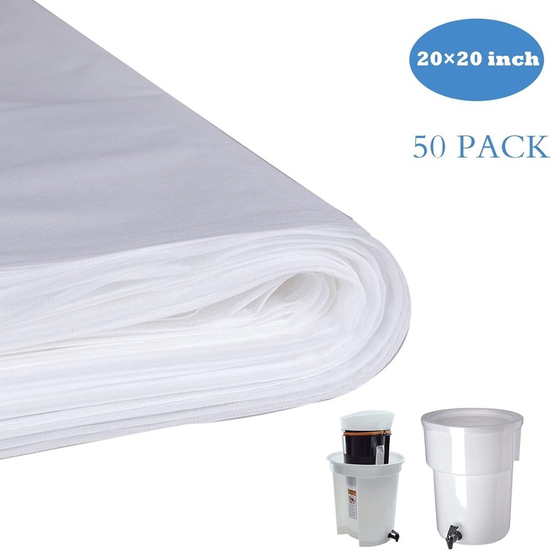 100 Pack Cold Brew Coffee Filters, 20" X 20" Commercial