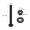 TOP-VIGOR 20Pcs M3x25mm Nylon Screw Nut Washer Assortment Kit, Round