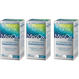Mag-Ox 400 Magnesium 400mg Dietary Tablets 120ct (3 Pack)