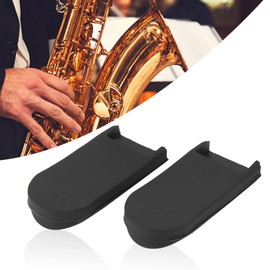 Haosie 2PCS Saxophone Thumb Rest, Comfortable Saxophone Thumb Finger Rest Pad, Rubber Sax Gel Cushion Pad, for Tenor Saxophone, Baritone Saxophone