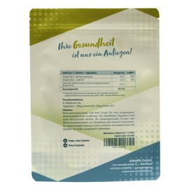 Vitamin B12 + Vitamin B9; Methylcobalamine 500 μg + Methyl Folate 200 μg; Tablets (1/2 Tablets per Day)