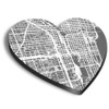 1 x Heart MDF Magnets - Chicago USA Urban Street