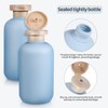 Baluue 2pcs Travel Shampoo Bottles Refillable Toiletry Containers with Wide
