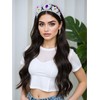 ZECAA Crystal Elegant Princess Tiara Crown For Woman, Multi-Gemstone Tiara