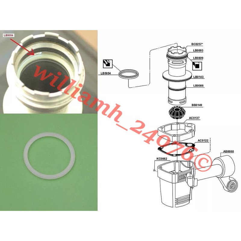 Unbranded Senco SN60 SN65 O-ring Kit + BF0102 + LB5054