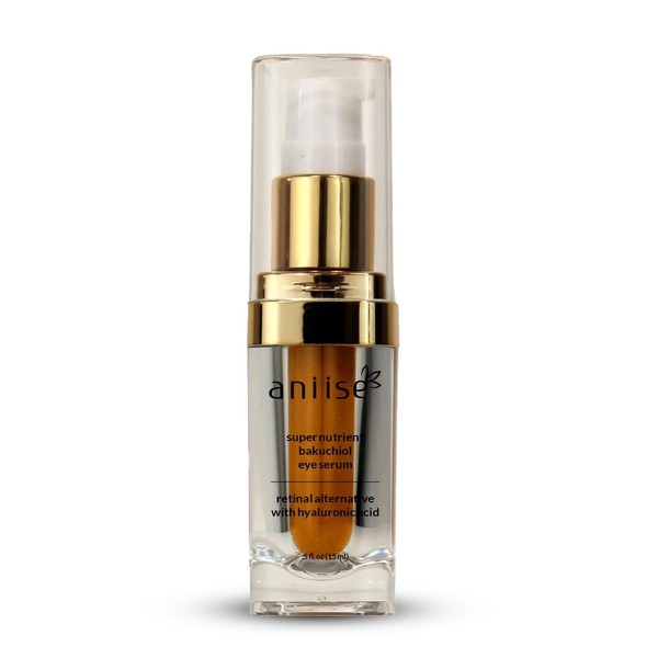 Anti-Aging Bakuchiol Eye Serum | Retinol Alternative with Hyaluronic Acid|Targets