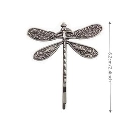 JKKzzLIE 6 Pieces Retro Dragonfly Hairpin Silver Vintage Hair Clips Cute Hair Styling Pins for Girls and Women