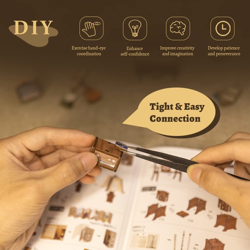 CUTEBEE Book Nook Kit - DIY Miniature House Dollhouse Kit