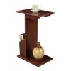 Convenience Concepts Designs2Go Abby Magazine C End Table, Mahogany