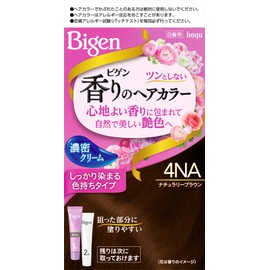 Hoyu Bigen Scented Hair Color Cream 4NA (Naturary Brown) Agent 1.4 oz (40 g) + Agent 2 1.4 oz (40 g) (Quasi-