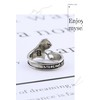 Ticome Wrench Ring,Stainless Steel Retro Men's Decoration,Silver Plated Unique Fashionable