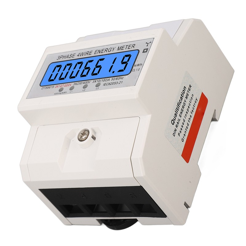 Digital Energy Meter 3 Phase 4 Wire KWh Electricity Wattmeter