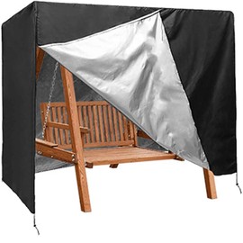 ZONADAH Outdoor Swing Cover 3 Triple Seater Hammock Cover Garden Waterproof Swing Cover Patio Canopy UV Resistant Cover for Swing Furniture Chair 220x125x170cm