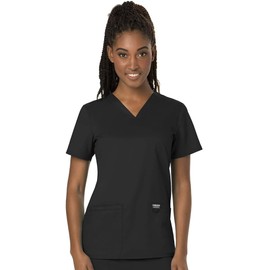 Cherokee Women's V-Neck Top, Black, XX-Small