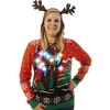 Ugly Christmas Party Light Up Knitted Ugly Christmas Sweater for
