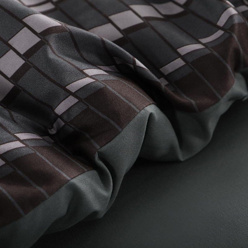 RUIKASI Bed Linen 155 x 220 cm 2-Piece Dark Duvet