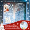 BOLWEO Christmas Window Stickers, 146pcs 9 Sheet Christmas Window Cling,Reusable