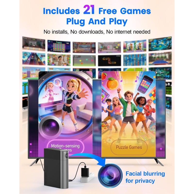 HAPHOM AR Motion Gaming Console for Kids - Active Video