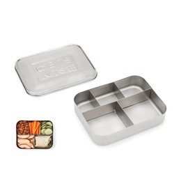 Bits Kits Stainless Steel Bento Box Lunch and Snack Container for Kids and Adults, 5 Sections