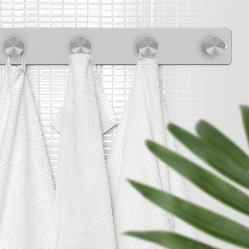 RICOO Heavy Duty Stainless Steel Wall Mounted Coat Hooks, MH025S-4x3,
