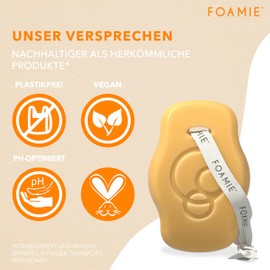 Foamie Solid Shampoo Repair, Hair Shampoo for Damaged Hair with Ceramide & Marula Oil - Anti-Frizz, Hair Care Repairs & Protects, Combines Science & Nature for Healthy Hair, 80 g