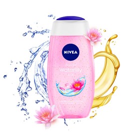Nivea Gel de Baño y Ducha Azucena y Aceite, 250 ML, Limpiador de Piel Hidratante con Perlas de Aceite y Fragancia de Azucena