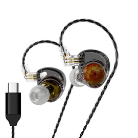 ND Planet IEM Earphones: 12mm Dual Magnetic Drivers, HiFi Gaming Earbuds with Detachable 2-Pin Cable, Noise Isolating in-Ear Monitors for Musician Audiophile Singer