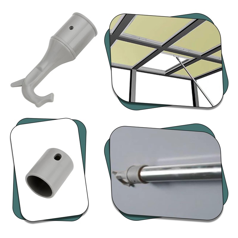 YINETTECH 2 Sets Window Opener Pole Hook, 25mm ID Window