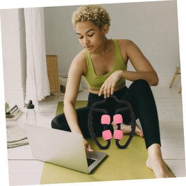 minkissy Shaft Muscle Relaxer Massage Roller Stick for Legs and Arms Fitness Tool for Muscle Relief and Daily Use for Men Women Pink Random Handle