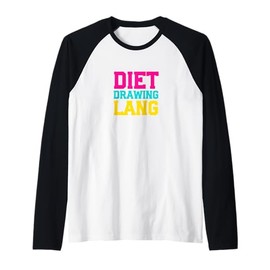 Funny Diet Drawing Lang Funny Filipina Beauty Tips Raglan Baseball Tee