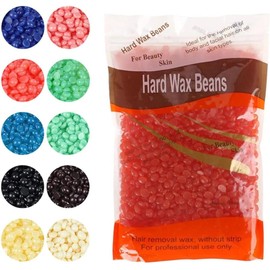 5pcs Cera Española Perlas Rosas Lavanda Áloe Depilación Sin Tiras, cera sin dolor, granos de cera dura unisex para la depilación de todo el cuerpo (500grs)