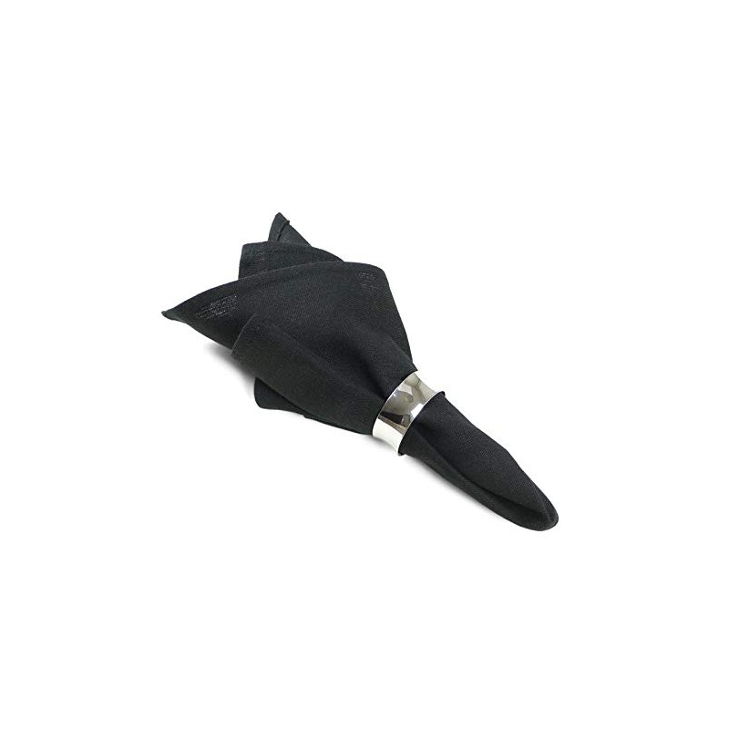 Cloth Napkins Black Pack of 25 40 x 40 cm