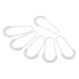 PATIKIL Zipper Pulls Extension Handle Cord, 10 Pack Finger Use Plastic U-Shape Tab Tag Extender for Luggage Backpacks, White