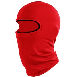 Balaclava Ski Mask Head Mask Full Face Mask Windproof Face Cover Sun UV Protection Scarf Men Women Outdoor Sport Cycling Cap (Red)