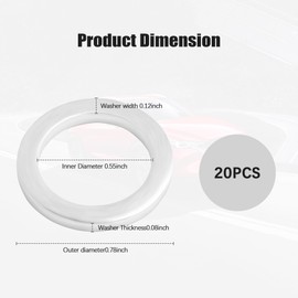 20PCS Oil Drain Plug Gasket Replace OEM# 9956-41-400,14mm Sealability Crush Washer Oil Drain Plug Reduced Oil Spills,Securely Oil Drain Plug Washer Car Accessories Compatible with Mazda