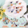 Bumpy Lampwork Glass Beads Bulk for Jewelry Making, 25 Pcs