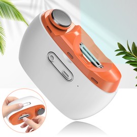 Automatic Nail Clipper, 2 in-1 Electric Nail Clipper and Nail Polisher, Electric Baby Nail Clippers with Light,USB Rechargeable Suitable for Babies,Women Manicure,Kids, Adults and Seniors（Orange）