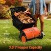 MAXLANDER 21-Inch Push Lawn Sweeper, Manual Yard Leaf Sweeper with