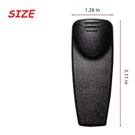 Belt Clip HNN9013 8PCS Compatible with Moto-rola HT1250 HT750 XTS2500 XTS1500 CP185 CP125 CT250 CT450 PR860 GP140 GP328 GP338 GP340 GP360 HLN9844A HLN9844 Walkie Talkie Two Way Radio