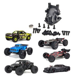 Alloy Gearbox Case for Arrma Typhon 6S BLX Kraton 6S Outcast 6S Notorious 6S Talion 6S Infraction 6S Felony 6S Mojave 6S Fireteam 6S Limitless 1/7 Roller Upgrade Parts (Black)L8