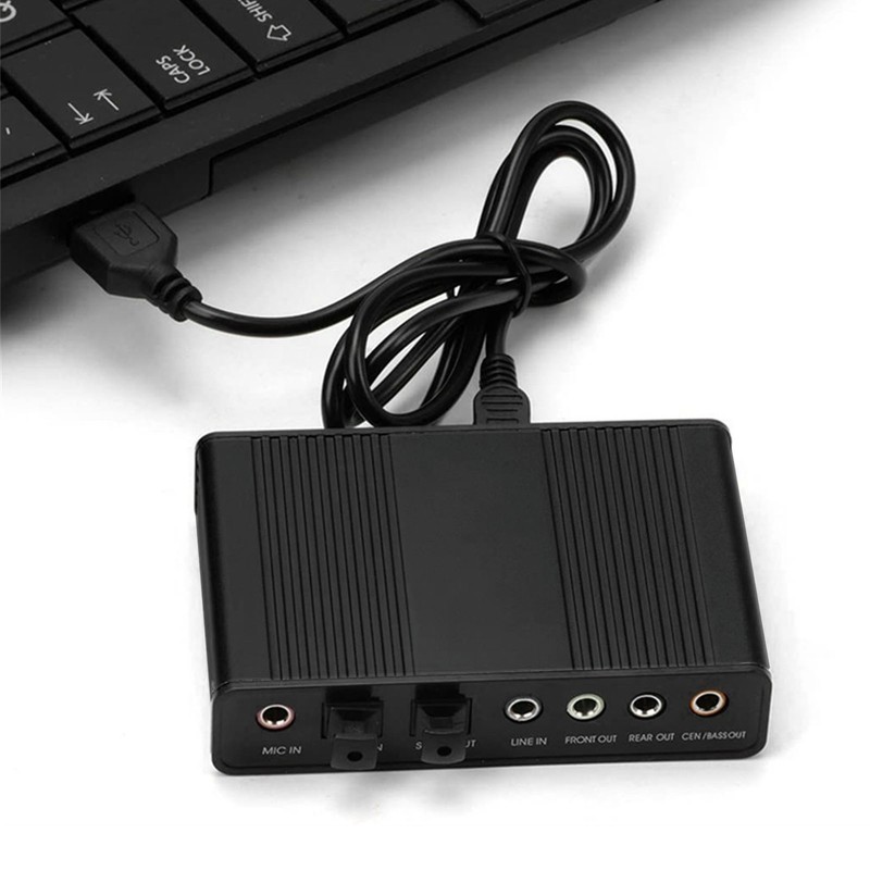 USB Sound Card 6 Channel 48kHz Sampling Rate Analog Play