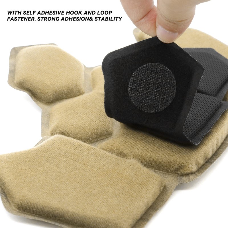 Yzpacc Airsoft Helmet Padding Helmet Pads Set, Fourth Generation Khhai