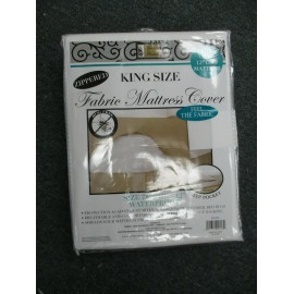 THE BETTER HOME GROUP INC, Better Home Zippered FABRIC Mattress Cover Waterproof Bug Free KING SIZE New !!
