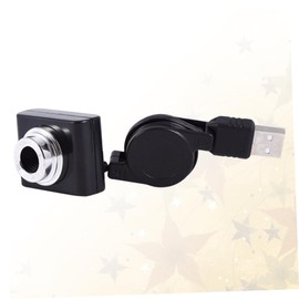 KONTONTY USB Webcam with Wide Angle Lens Manual Focus and Auto White Balance Plug and Play Computer Camera for Live Teaching and Video Conferencing Black