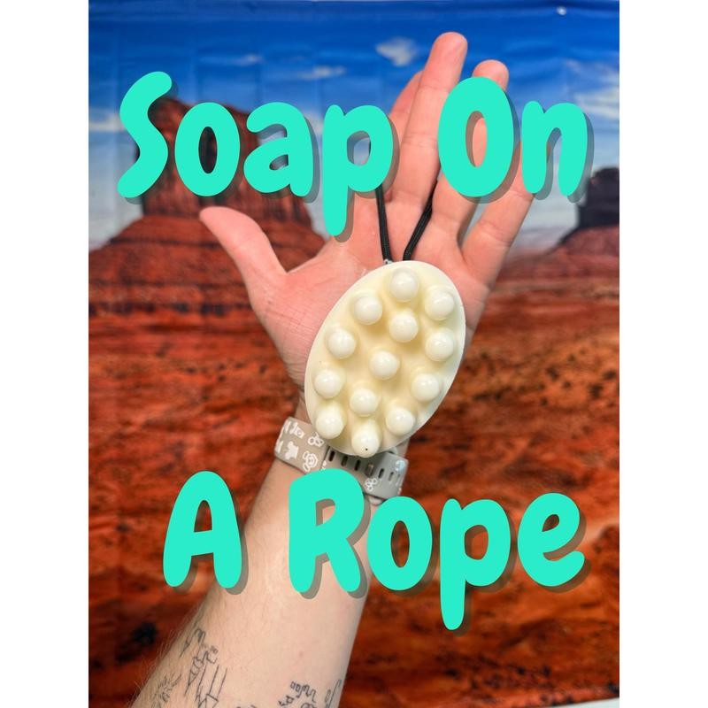 Soap on Rope - Body Soap with Scented Aroma:_S’Mores Please!