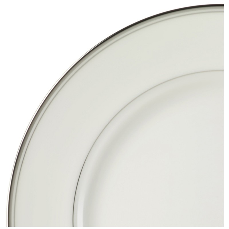 Mikasa Gothic Platinum Dinner Plate, 11", Silver
