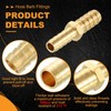 sourcing map 3pcs 10mm to 6mm Brass Hose Barb Fitting
