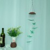 Outdoor Waterproof Solar Panel LED Dragonfly Wind Chimes Home Garden
