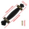 VAKTOK Leather Handle Leather Trunk Handles Black Leather Handle for