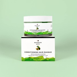 Biotin & Avocado Hair Masque With Shea, Coconut and Argan Oil To Hydrate and Restore | Vegan Hair Masque For Dry Damaged Hair With Natural Ingredients